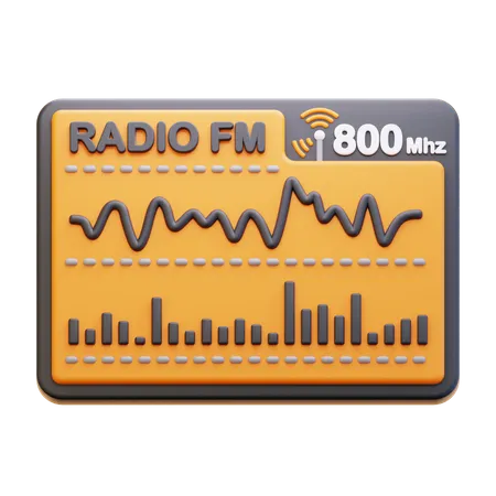 Radio Wave  3D Icon
