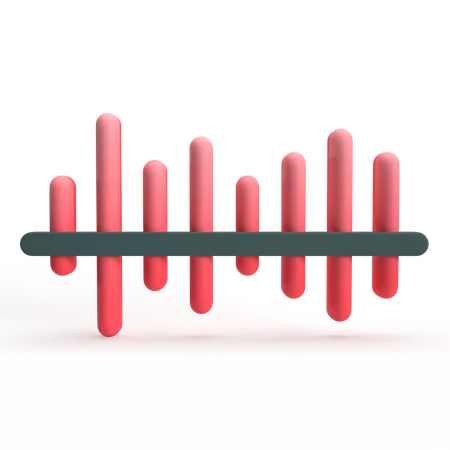 Radio waves  3D Icon