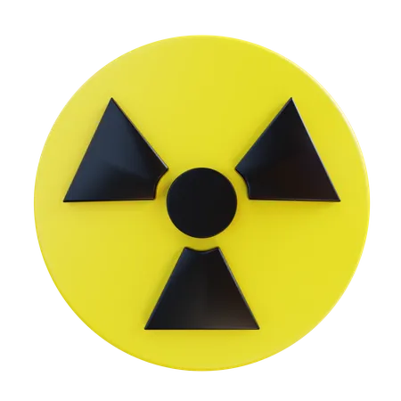 3 D Illustration Radioactive 3D Icon