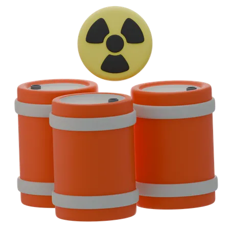 Radioactive Barrel  3D Icon