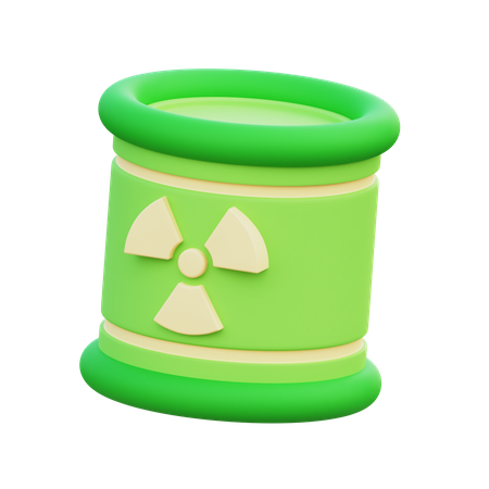 Radioactive Barrel  3D Icon