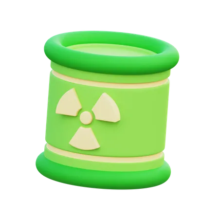 Radioactive Barrel  3D Icon