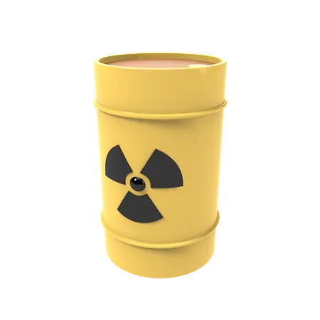 Radioactive container  3D Illustration