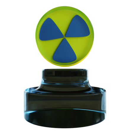 Radioactive Material 3D Illustration