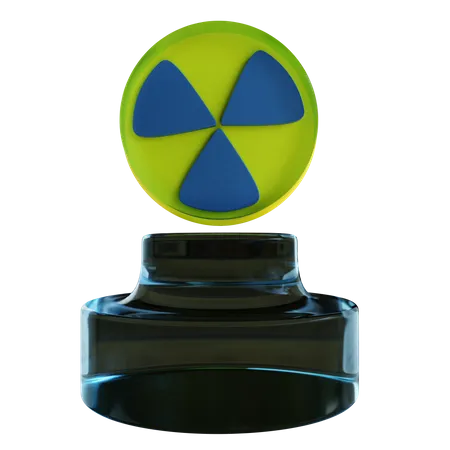 Radioactive Material  3D Illustration