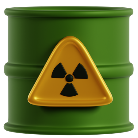 Radioactive Military Waste Storage  3D Icon