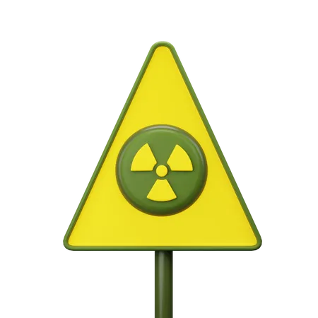 Radioactive sign  3D Icon