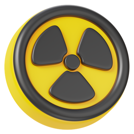 Radioactive Sign  3D Icon