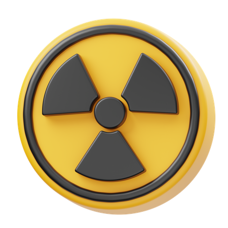 Radioactive Sign  3D Icon