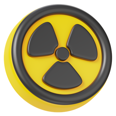 Radioactive Sign  3D Icon