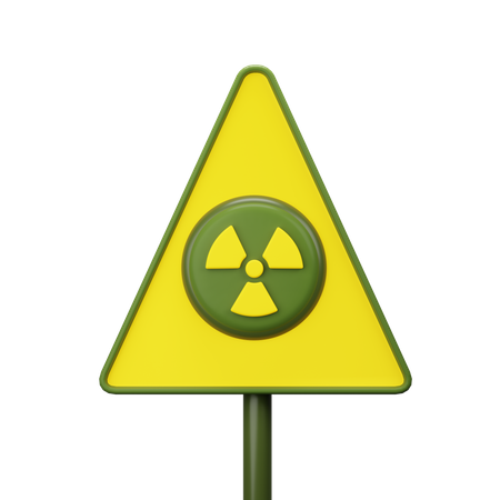 Radioactive sign  3D Icon