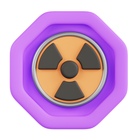 Radioactive Sign  3D Icon
