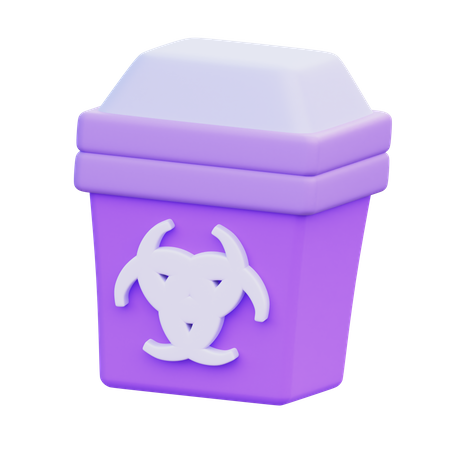 Radioactive Trash  3D Icon