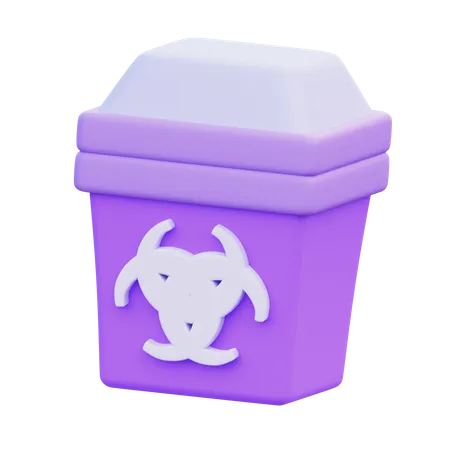 Radioactive Trash  3D Icon