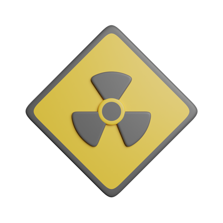 Radioactivo  3D Icon