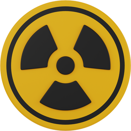 Radioactivo  3D Icon