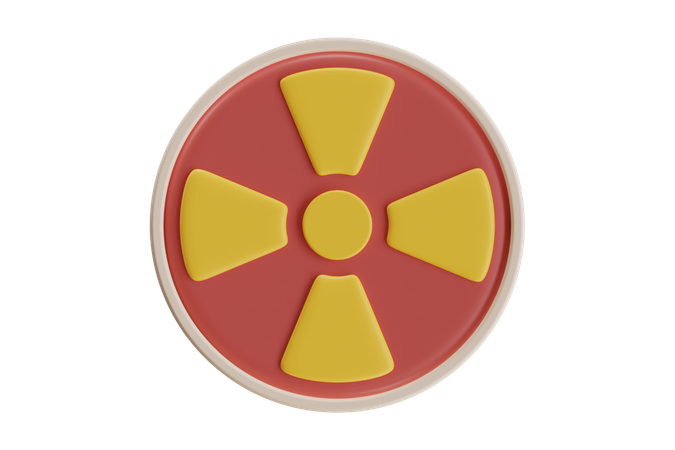 Radioaktiv  3D Icon