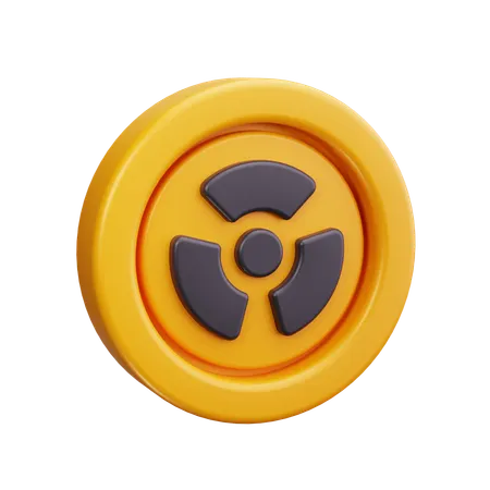 Radioativo  3D Icon