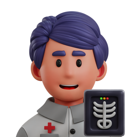 Radiologista  3D Icon