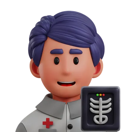 Radiologista  3D Icon