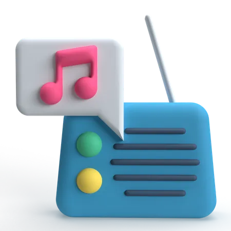 Radios  3D Icon