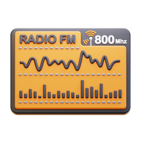 Radiowelle  3D Icon