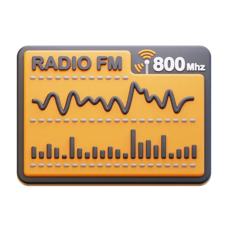 Radiowelle  3D Icon