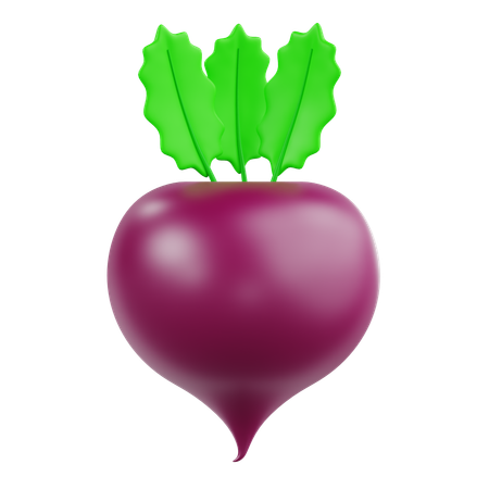 Radish  3D Icon