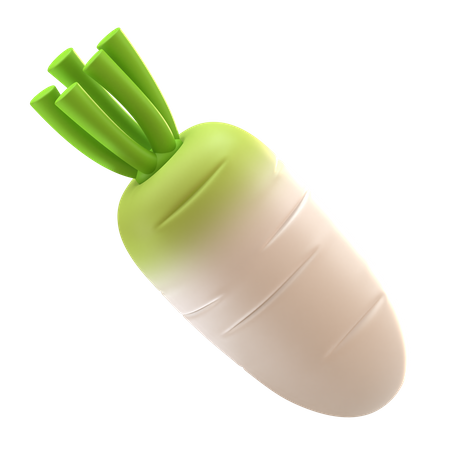 Radish  3D Icon