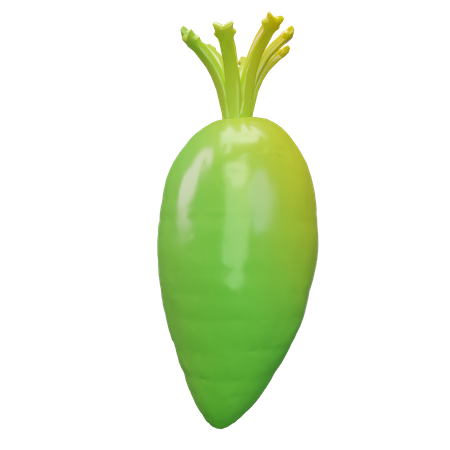 Radish  3D Icon