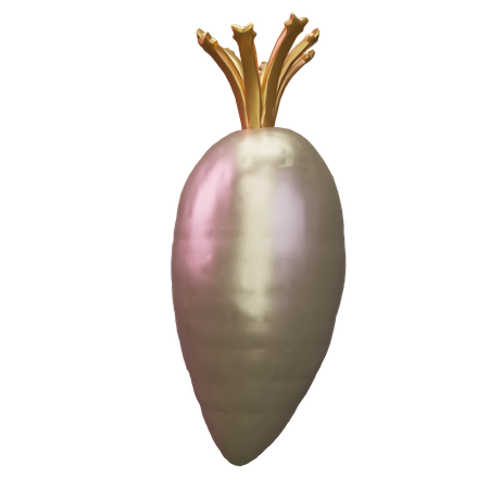 Radish  3D Icon