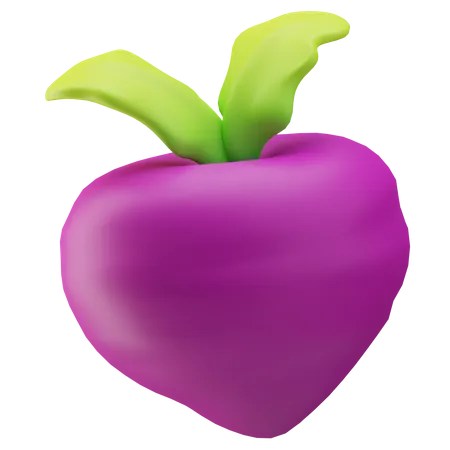 Radish  3D Icon