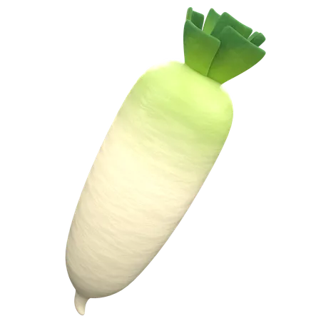 Radish  3D Icon