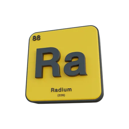 Radium  3D Illustration