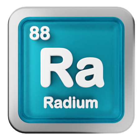 Radium-Periodensystem  3D Icon