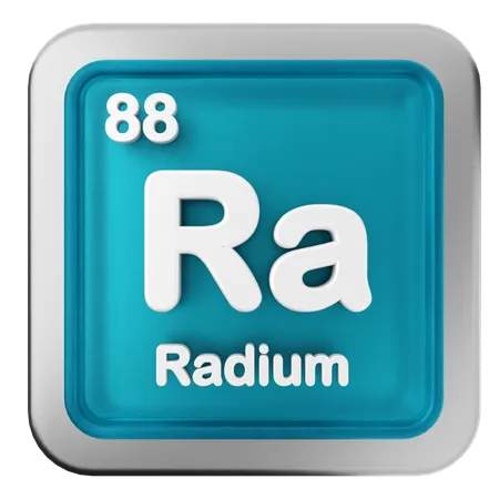 Radium-Periodensystem  3D Icon