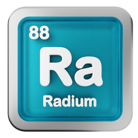 Tableau périodique du radium  3D Icon