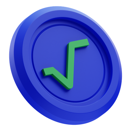 Criptomoneda Radix  3D Icon