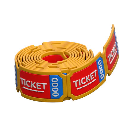 Raffle tickets  3D Icon