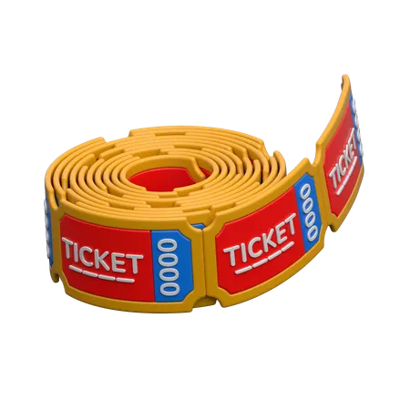 Raffle tickets  3D Icon