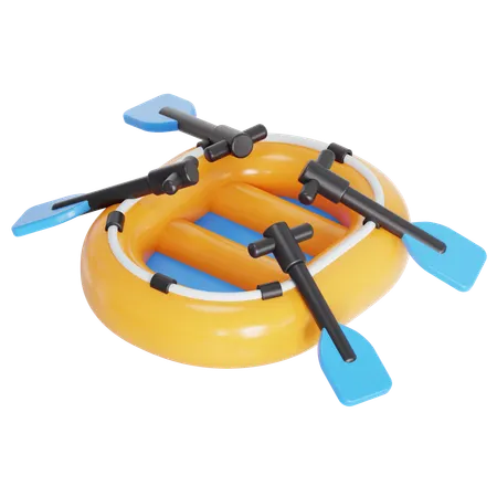 Rafting boat  3D Icon