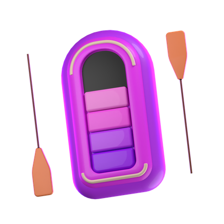 Raftingboot  3D Icon