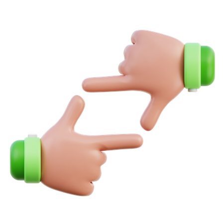 Rahmen Handbewegung  3D Icon