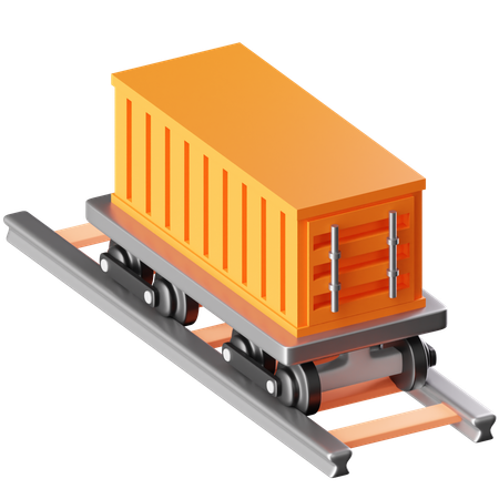 Rail Freight  3D Icon