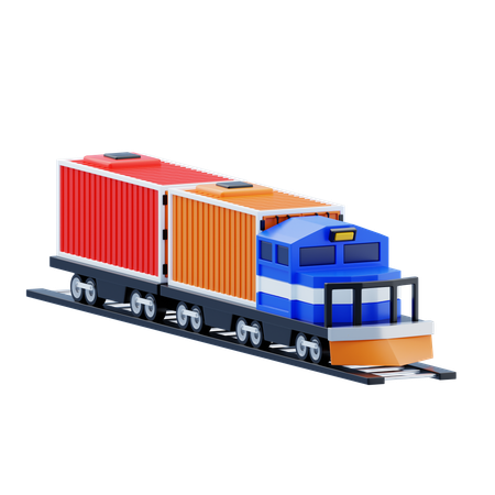 Rail Freight  3D Icon