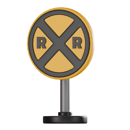 Railroad crossing  3D Icon