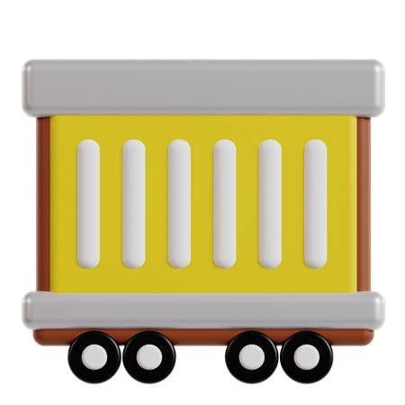 Railway Carriage  3D Icon