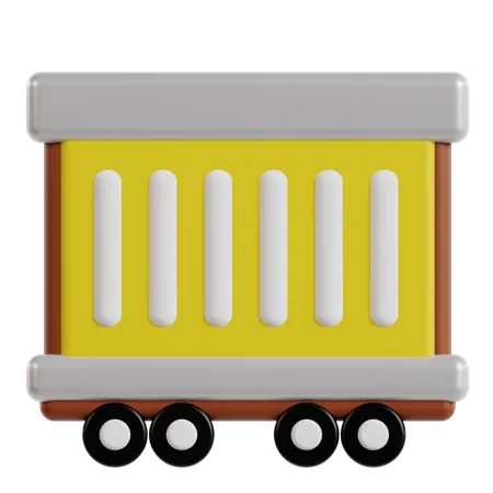 Railway Carriage  3D Icon