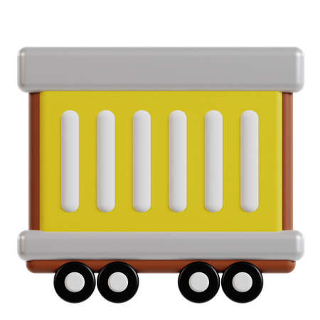 Railway Carriage  3D Icon