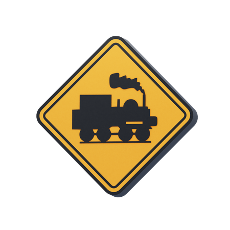 Railway Crossing  3D Icon